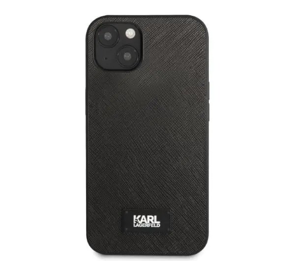 Karl Lagerfeld Saffiano Plaque KLHCP13SSFMP2K do iPhone 13 mini