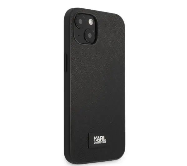 Karl Lagerfeld Saffiano Plaque KLHCP13SSFMP2K do iPhone 13 mini