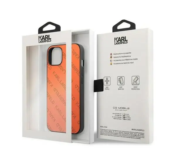 Karl Lagerfeld Perforated Allover KLHCP13SPTLO do iPhone 13 mini