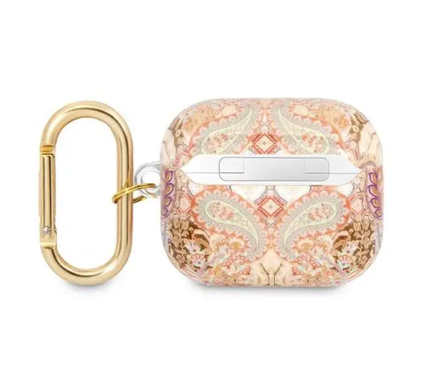 Guess Paisley Strap Collection do AirPods 3 Złoty