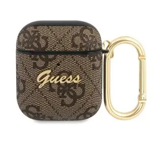Guess 4G Script Metal Collection GUA24GSMW do AirPods Brązowy