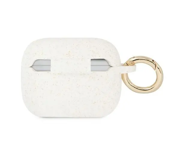 Guess Silicone Glitter do AirPods Pro Biały