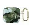 Etui na słuchawki Guess Camo Collection do AirPods 3 Zielony moro