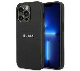 Etui Guess Saffiano Strap GUHCP14LPSASBBK do iPhone 14 Pro