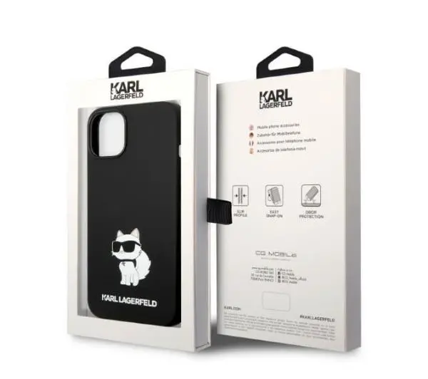 Karl Lagerfeld Silicone Choupette MagSafe KLHMP14MSNCHBCK do iPhone 14 Plus