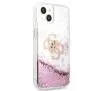 Etui Guess 4G Big Liquid Glitter GUHCP13SLG4GPI do iPhone 13 mini