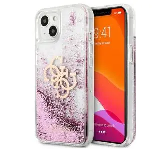 Etui Guess 4G Big Liquid Glitter GUHCP13SLG4GPI do iPhone 13 mini