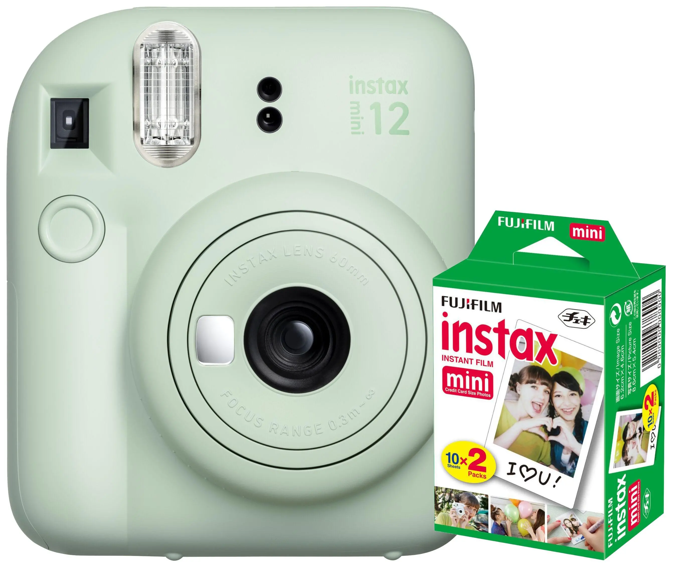 Aparat Fujifilm Instax Mini 12 Zielony + wkłady 2x10szt.