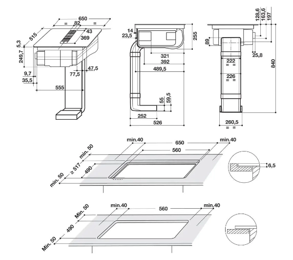 Whirlpool WVH 1065 B F KIT FlexiCook 65cm - DRUGI -30%, ALBO 5-TY ZA 1ZŁ - Kup na Raty - RRSO 0%