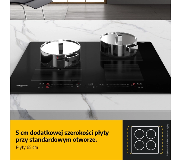 Whirlpool WVH 1065 B F KIT FlexiCook 65cm - DRUGI -30%, ALBO 5-TY ZA 1ZŁ - Kup na Raty - RRSO 0%