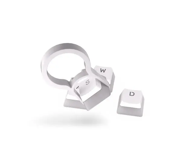 Endorfy Keycapy PBT Pudding Onyx White 104 Biały