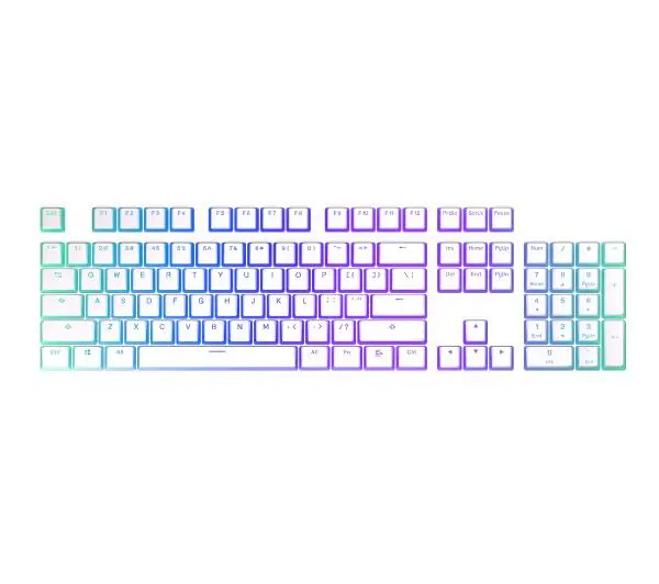 Endorfy Keycapy PBT Pudding Onyx White 104 Biały