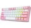 Klawiatura mechaniczna Redragon Fizz Pro K616 RGB Hotswap Box Red Biało-różowy