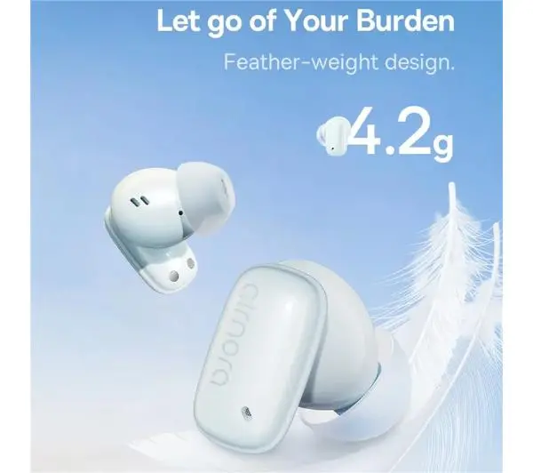 Baseus AirNora 2 Dokanałowe Bluetooth 5.3 Niebieski