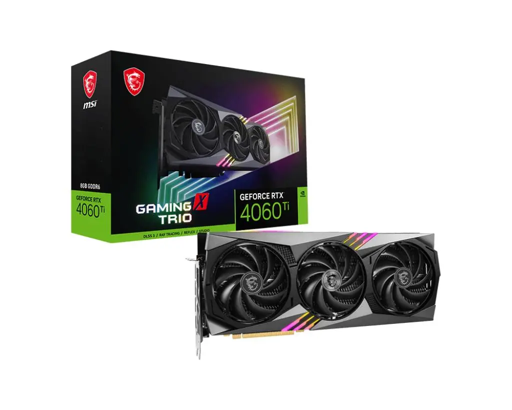 Karta graficzna MSI GeForce RTX 4060 Ti GAMING X TRIO 8GB GDDR6 128bit DLSS 3