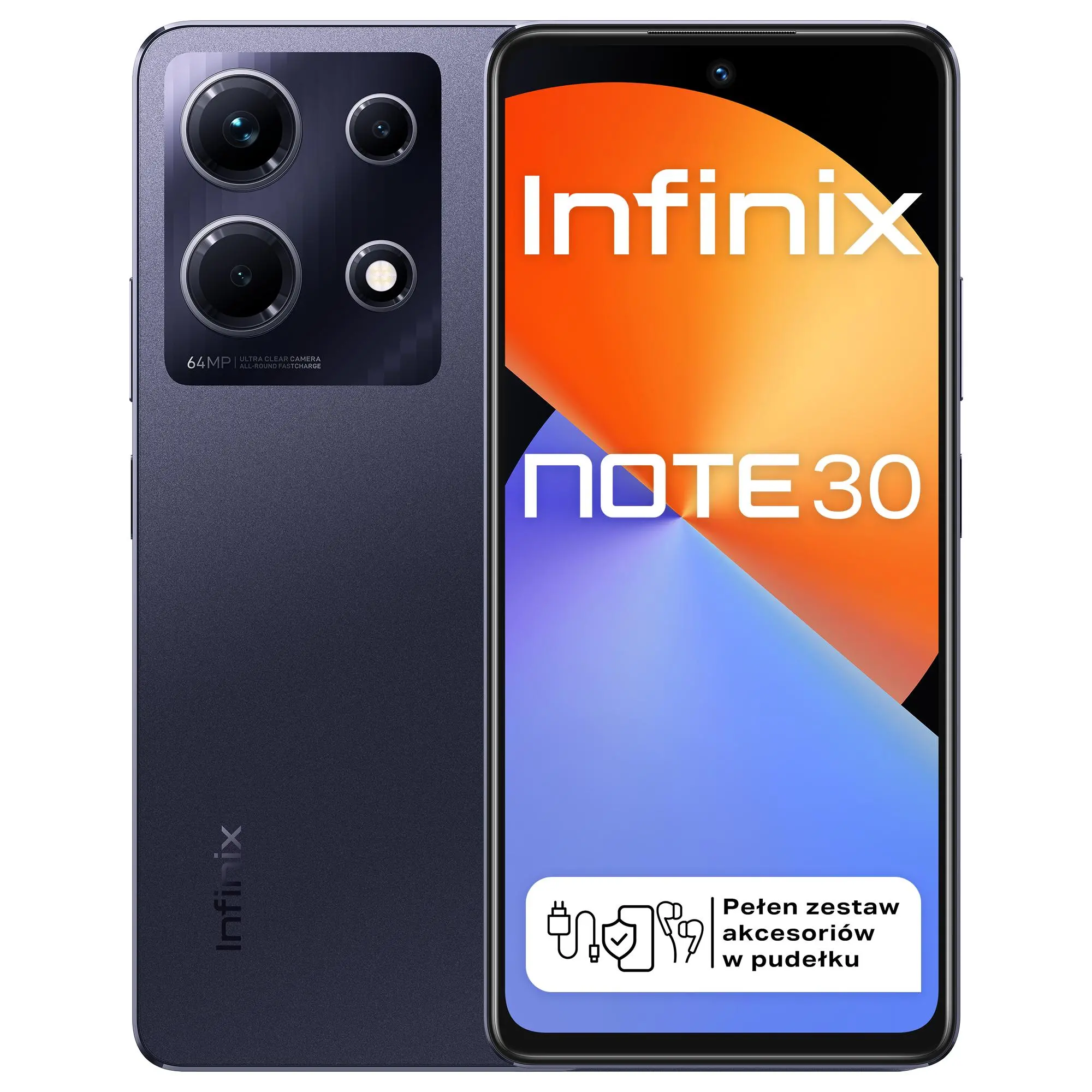 Smartfon Infinix Note 30 8/128GB 6,78" 120Hz 64Mpix Czarny