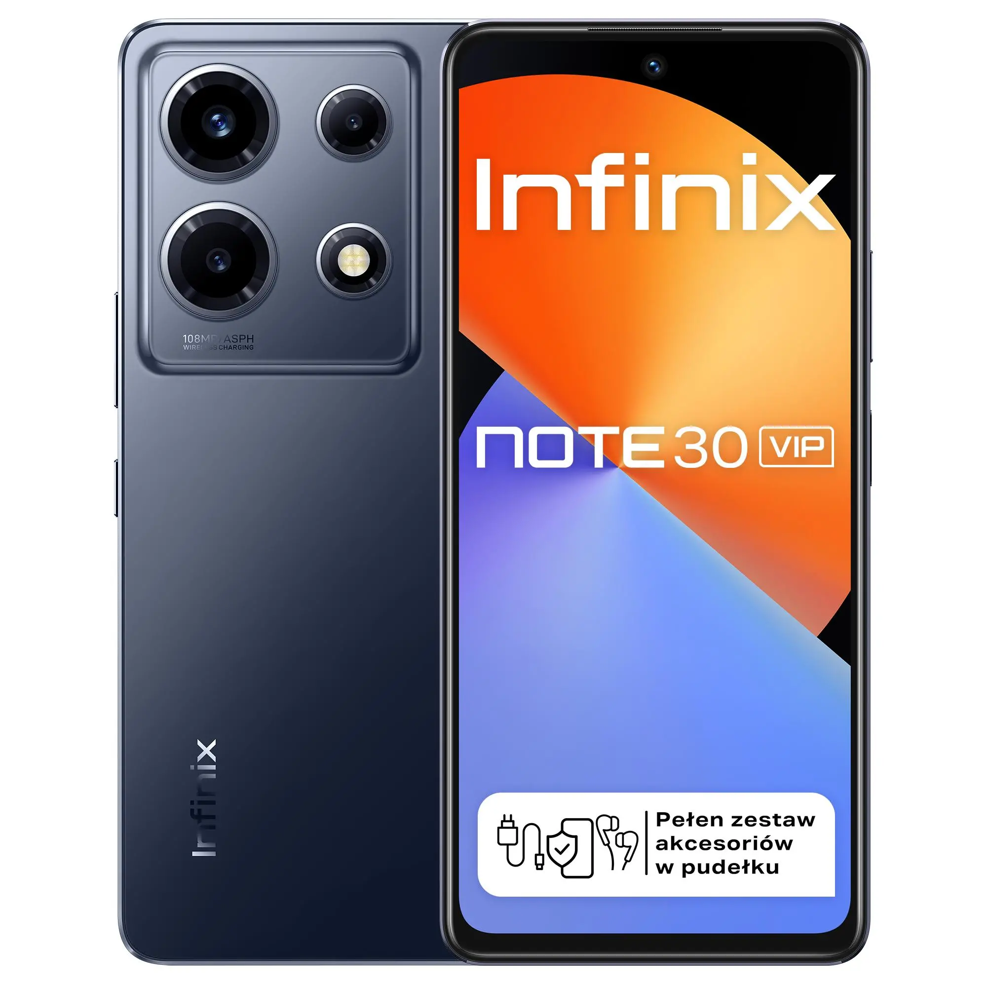Smartfon Infinix Note 30 VIP 12/256GB 6,67" 120Hz 108Mpix Czarny