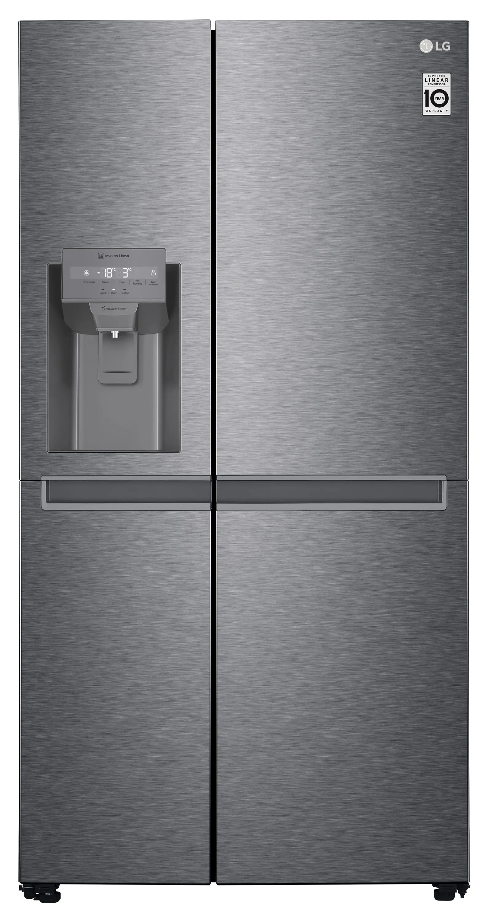 Lodówka LG GSLV31DSXE Pełny No Frost 179cm Dystrybutor wody Zdalne sterowanie Ciemny Srebrny