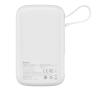 Powerbank Baseus PPQD060102 Qpow Pro z kablem USB-C 10000mAh 22,5W Biały