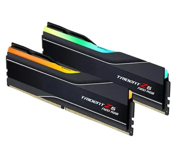 Pamięć RAM G.Skill Trident Z5 Neo RGB DDR5 32GB (2 x 16GB) 6000 CL30 Czarny - Opinie, Cena - RTV EURO AGD Pamięć RAM G.Skill Trident Z5 Neo RGB DDR5 32GB (2 x 16GB) 6000 CL30 Czarny - Opinie, Cena - RTV EURO AGD
