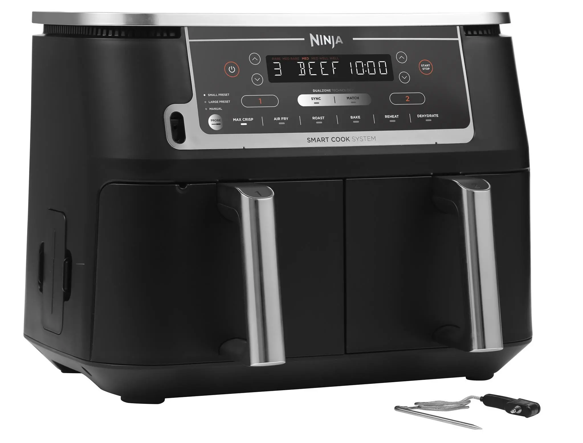 Air fryer Ninja AF451EU z termometrem do żywności 2470W 9,5l