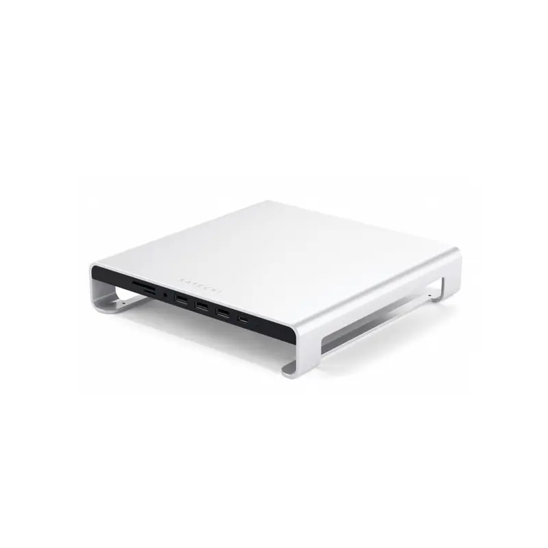 Hub USB Satechi ST-AMSHS Aluminium Monitor Stand Srebrny