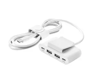 Belkin BUZ001BT2MWHB7 4-Port USB Power Extender 2x USB-A 2x USB-C 15W Biały