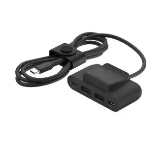 Belkin BUZ001BT2MBKB7 4-Port USB Power Extender 2x USB-A, 2x USB-C, 15W Czarny