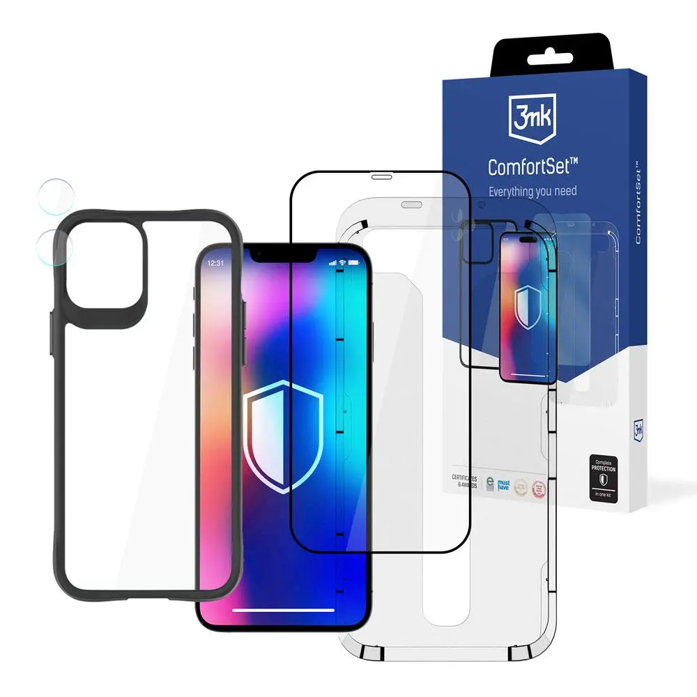 Zestaw ochronny 3mk Comfort Set 4 in 1 do iPhone 11