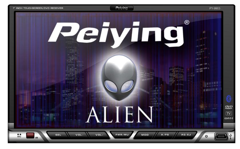 Radioodtwarzacz samochodowy Peiying Alien PY9903