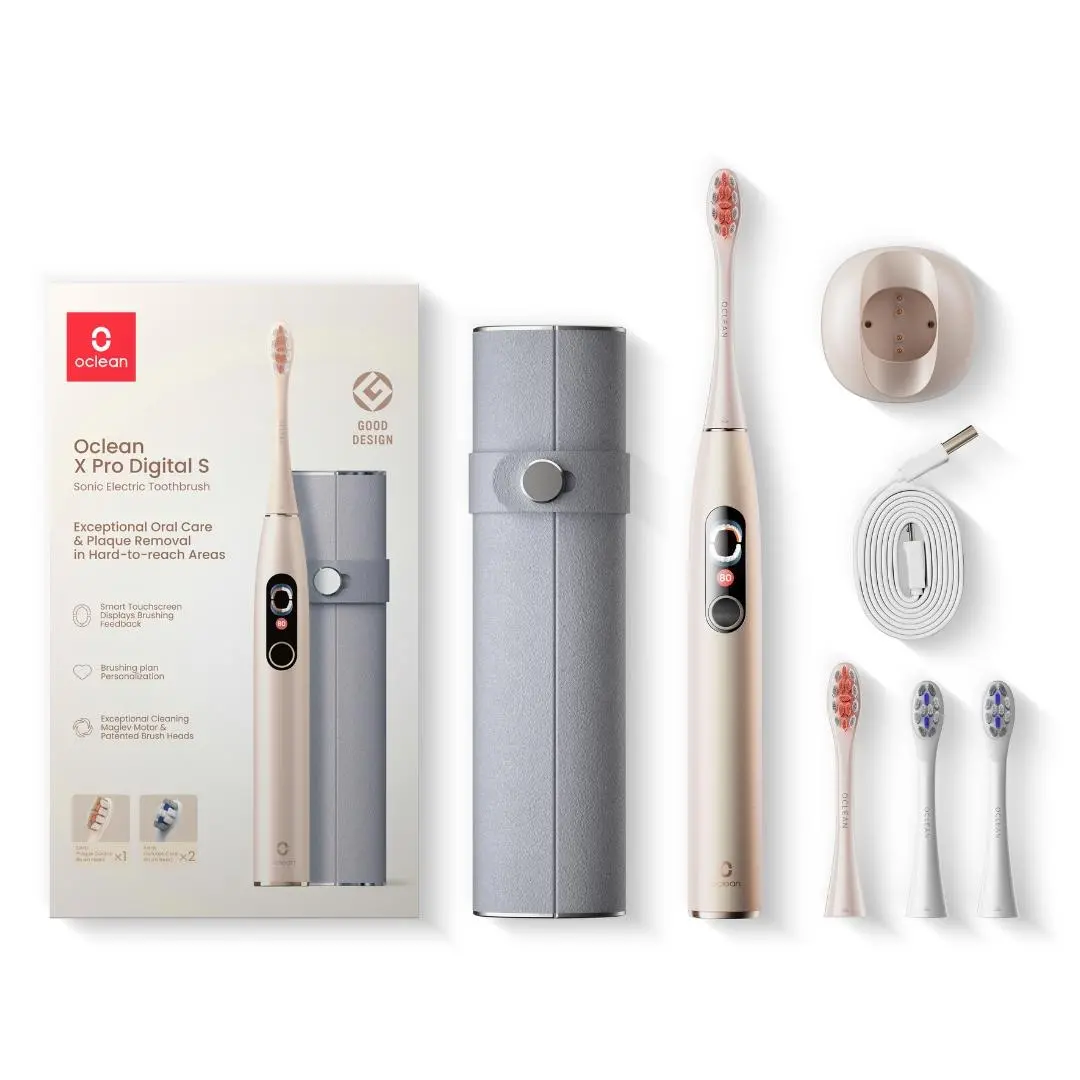 Szczoteczka soniczna Oclean X Pro Digital + etui + 3 dodatkowe końcówki