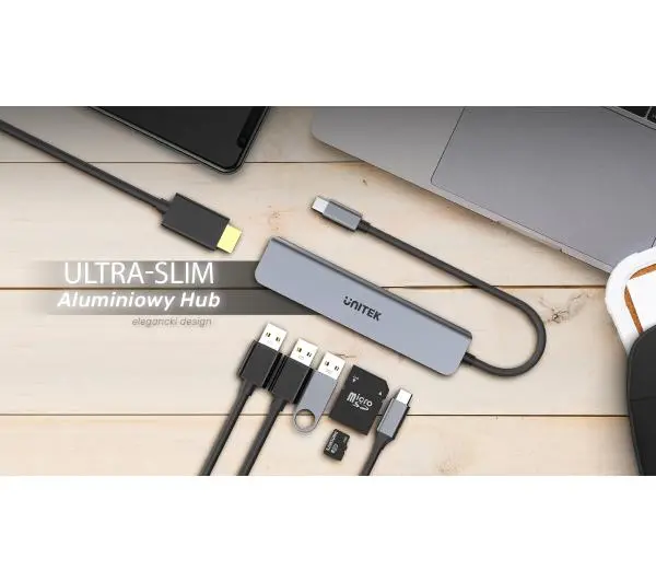 Unitek H1118A 7w1 Szary