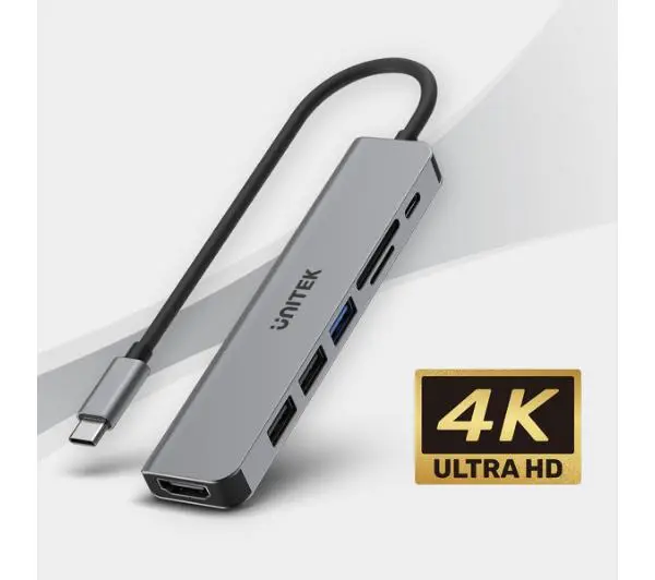 Unitek H1118A 7w1 Szary