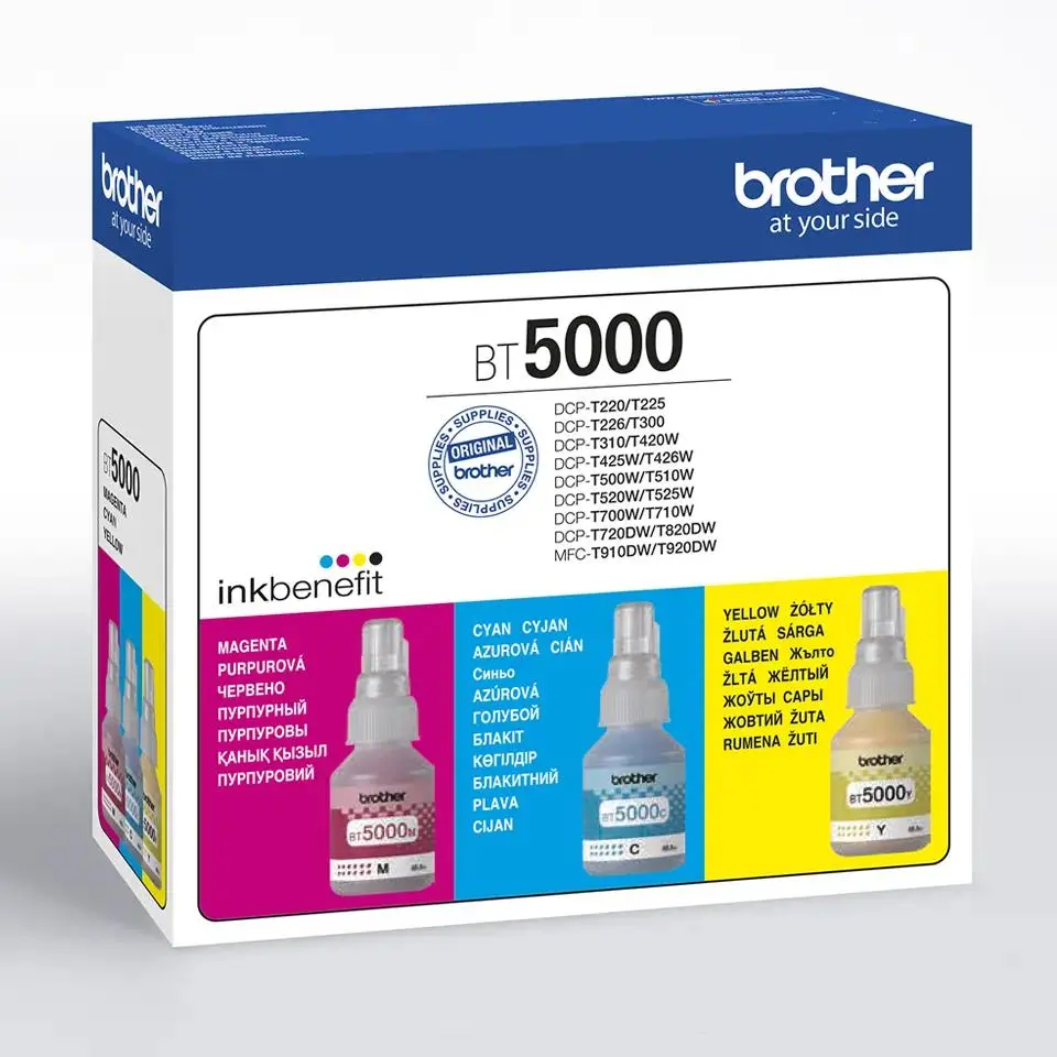 Tusz Brother BT5000CLVAL CMY Kolor 146,4 ml