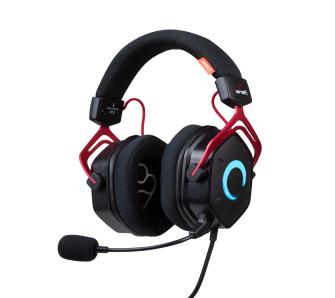 Słuchawki przewodowe z mikrofonem FR-TEC Enso FT2018 Nauszne Czarno-czerwony