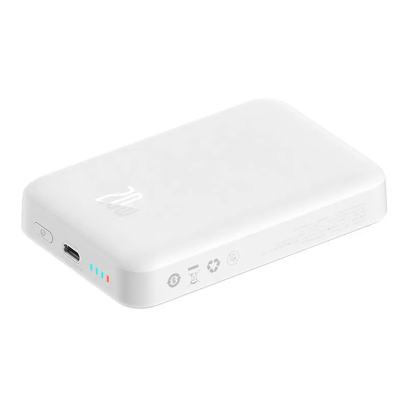 Powerbank Baseus PPCX070002 Magnetic Mini 10000mAh 20W MagSafe Overseas Edition Biały