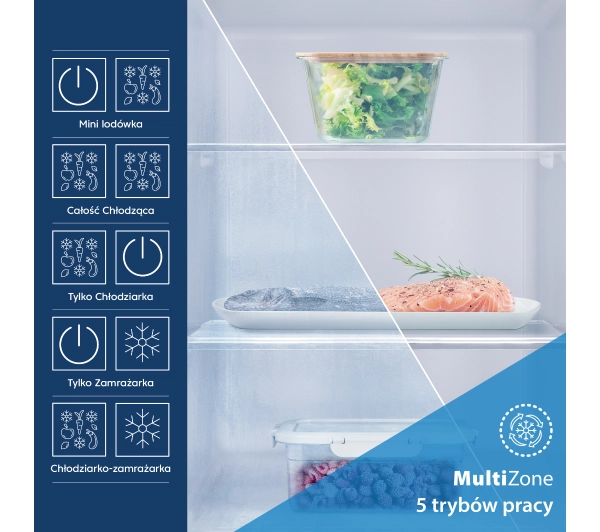 Beko BCNA306E5ZSN Pełny No Frost 193,5cm Komora świeżości - TRZECI -55%, ALBO 5-TY ZA 1ZŁ - Kup na Raty - RRSO 0%