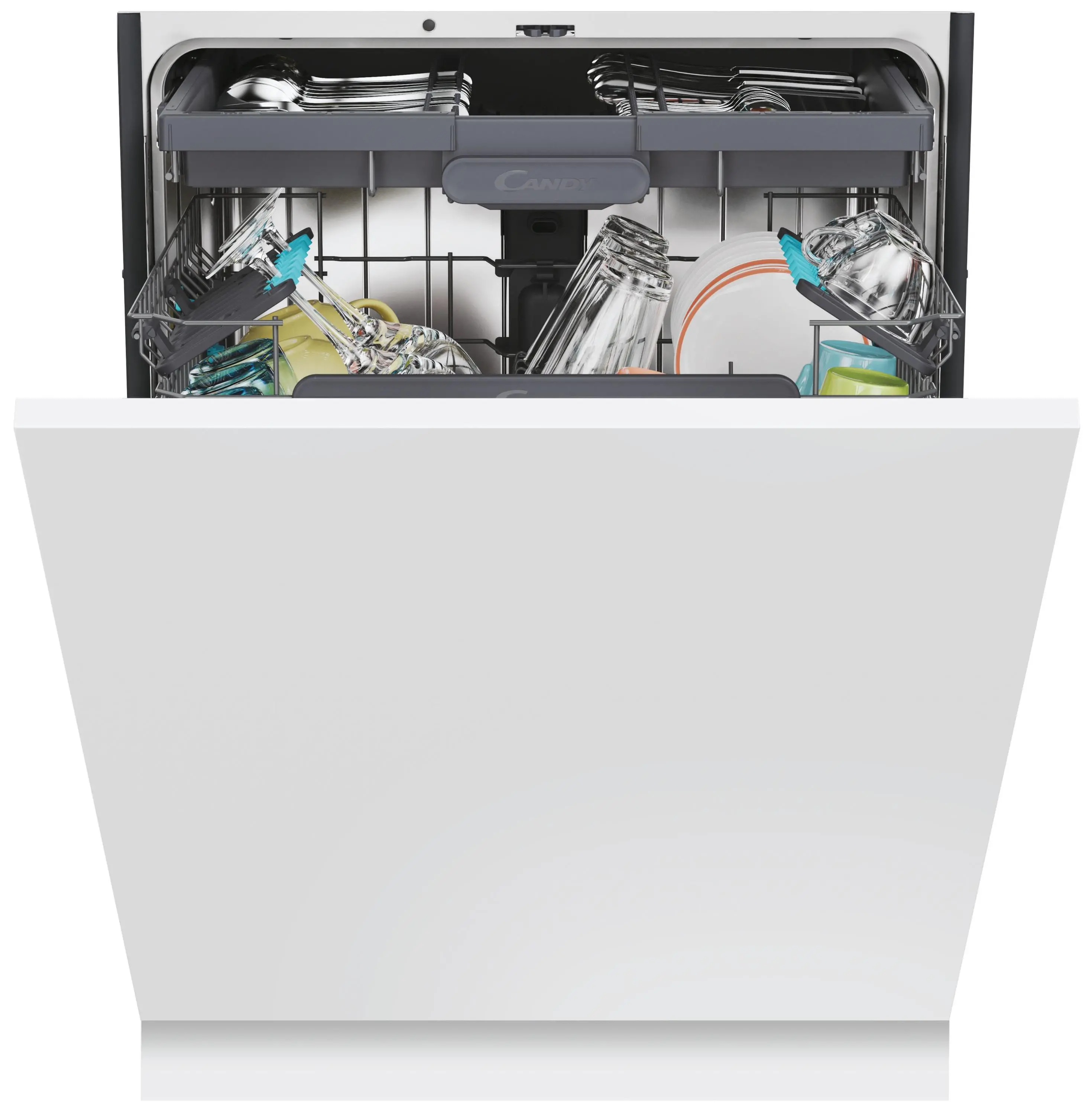 Zmywarka Candy RapidO CS 6B0S3PSA 59,7cm Automatyczne otwieranie drzwi Szuflada na sztućce Zdalne sterowanie