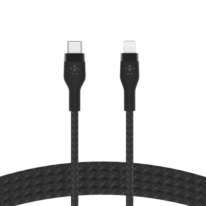Kabel Belkin Braided USB-C do Lightning 3m Czarny