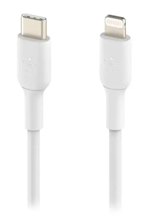 Kabel Belkin Boost Lightning do USB-C 2m Biały