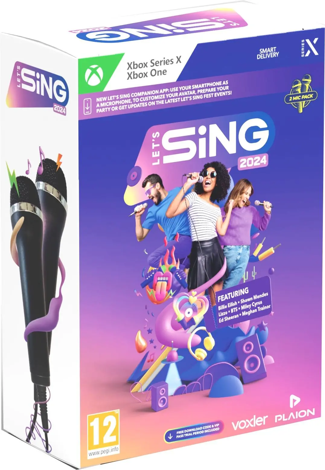 Let's Sing 2024 2 mikrofony Gra na Xbox Series X / Xbox One