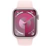 Smartwatch Apple Watch Series 9 GPS koperta 45mm z aluminium Różowym pasek sportowy Jasnoróżowy rozmiar S/M