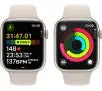 Apple Watch Series 9 GPS + Cellular koperta 45mm z aluminium Księżycowa poświata pasek sportowy Księżycowa poświata