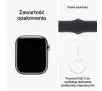 Apple Watch Series 9 GPS + Cellular koperta 45mm ze stali nierdzewnej Mocny grafit pasek sportowy Północ S/M