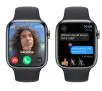 Apple Watch Series 9 GPS + Cellular koperta 45mm ze stali nierdzewnej Mocny grafit pasek sportowy Północ S/M