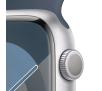 Smartwatch Apple Watch Series 9 GPS koperta 45mm z aluminium Srebrnym pasek sportowy Zimowego błękitu M/L