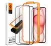 Szkło hartowane Spigen z aplikatorem Glas.tR AlignMaster FC do iPhone 15 Plus - 2 pack