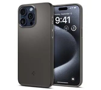 Etui Spigen Thin Fit do iPhone 15 Pro gun metal