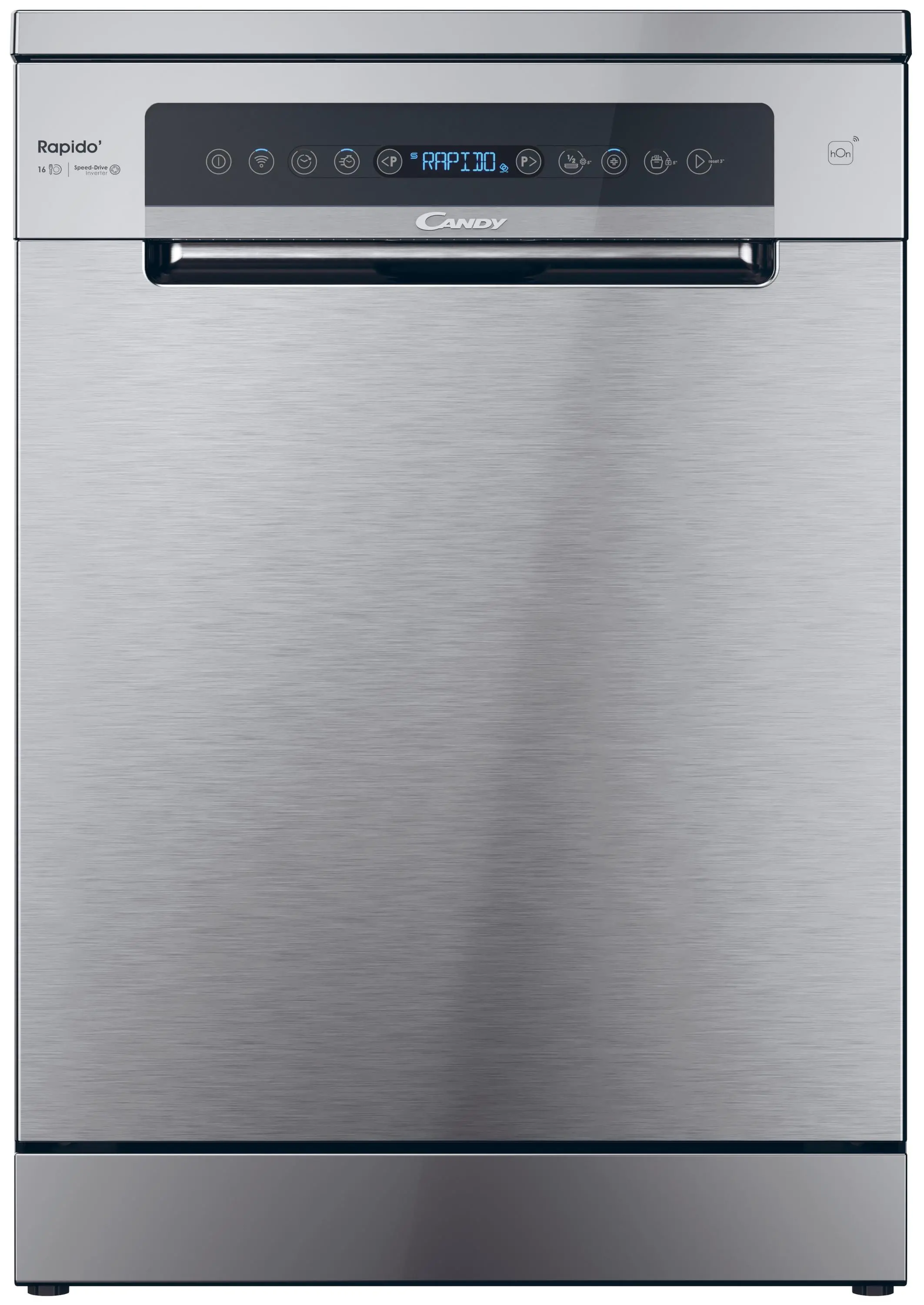 Zmywarka Candy RapidO CF 6B2S3PSX 59,7cm Automatyczne otwieranie drzwi Szuflada na sztućce Zdalne sterowanie