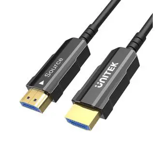 Kabel optyczny HDMI Unitek C11072BK-25M 25m Czarny